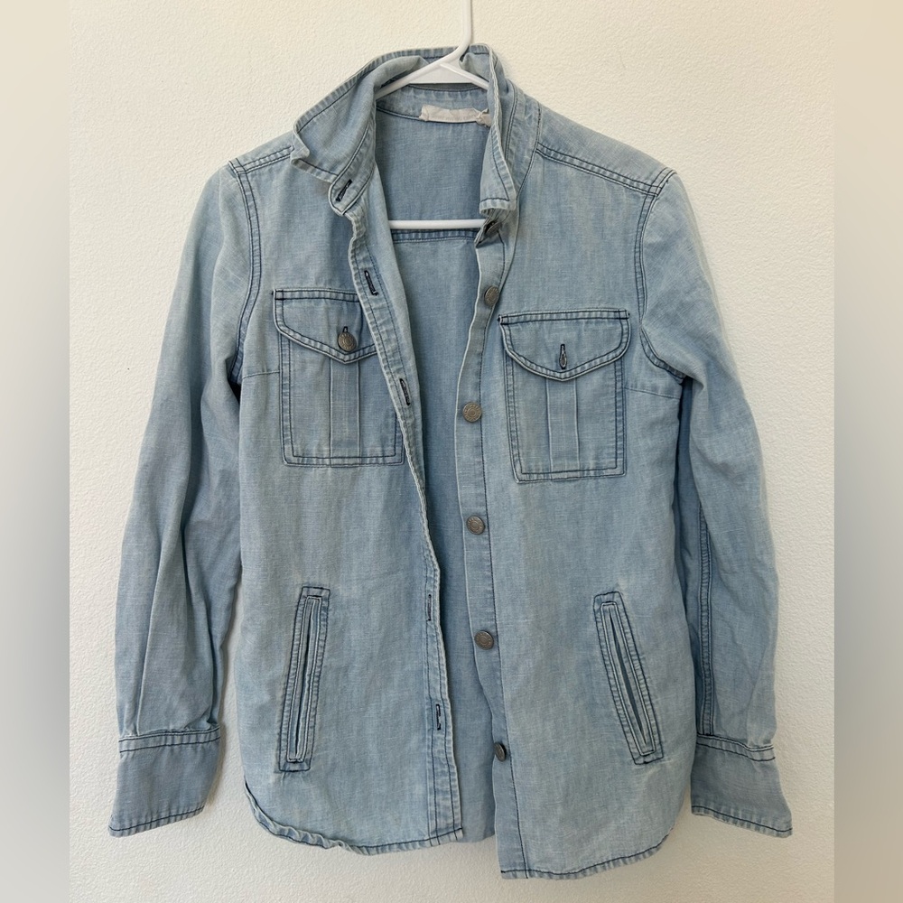Isabel Marant Etoile Light Denim Button Down Shirt